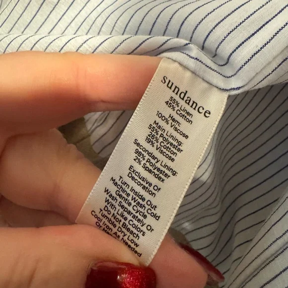 Sundance Beige Embroidered Floral Blazer Jacket - Picture 7 of 8